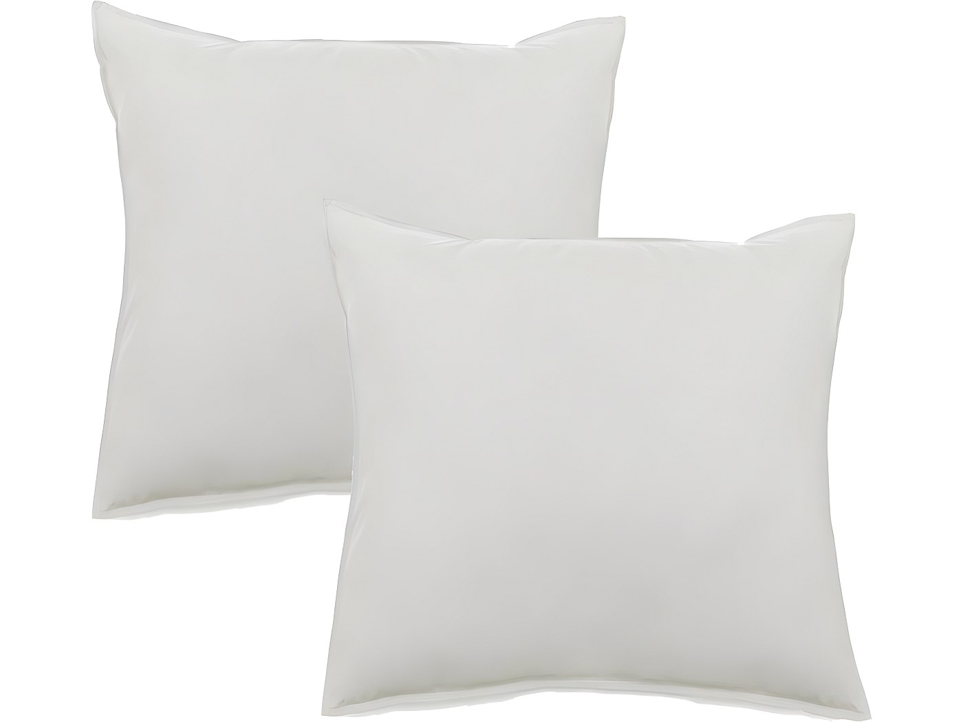 Lot De 2 Taies D’oreiller Pur Coton Teint Lavé 63 Fils/cm² Vent Du Sud Naturel 65 X 65 Cm