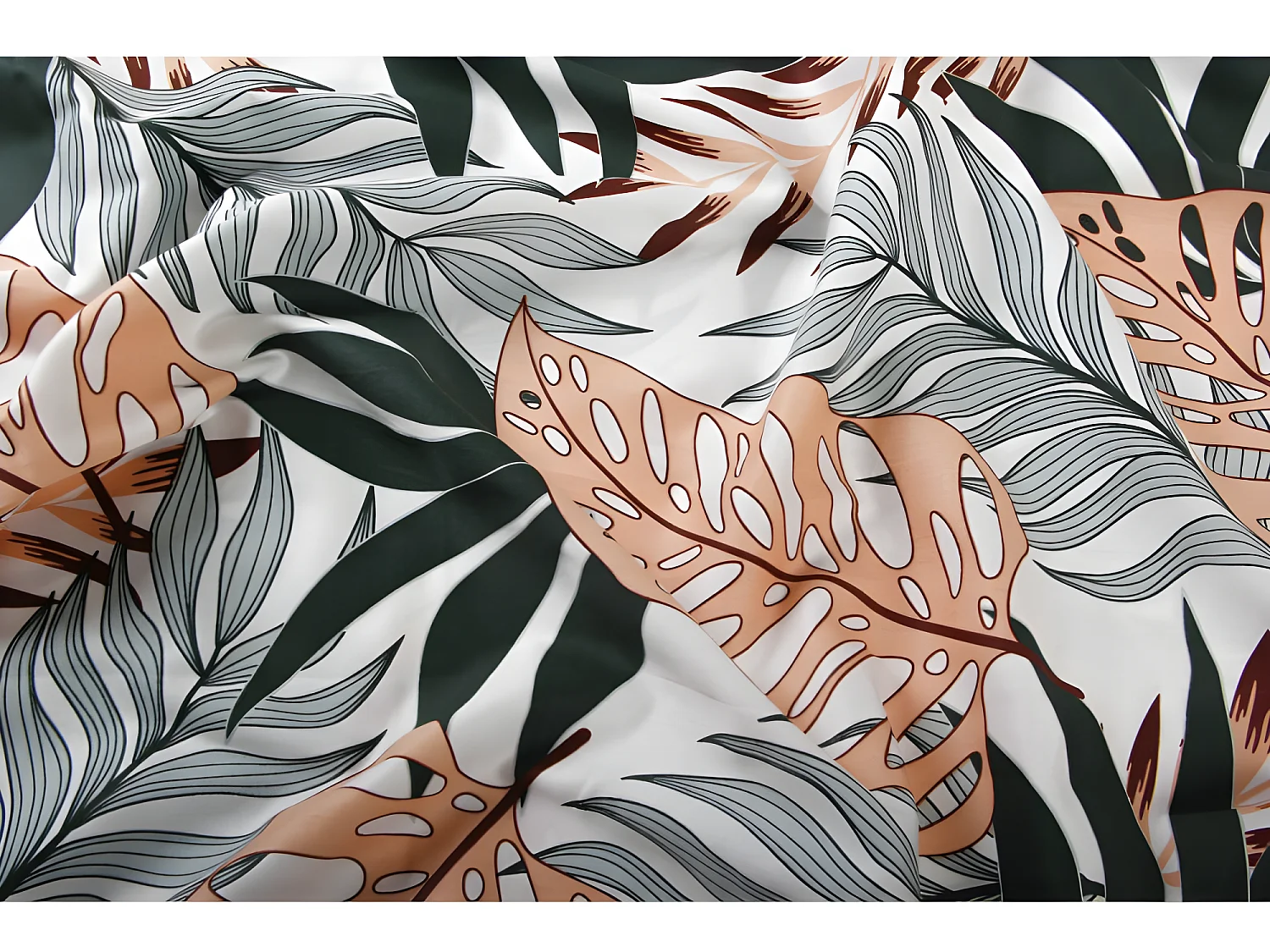 Taie de traversin 100% "Satin de coton Peigné" / 80 fils /cm²