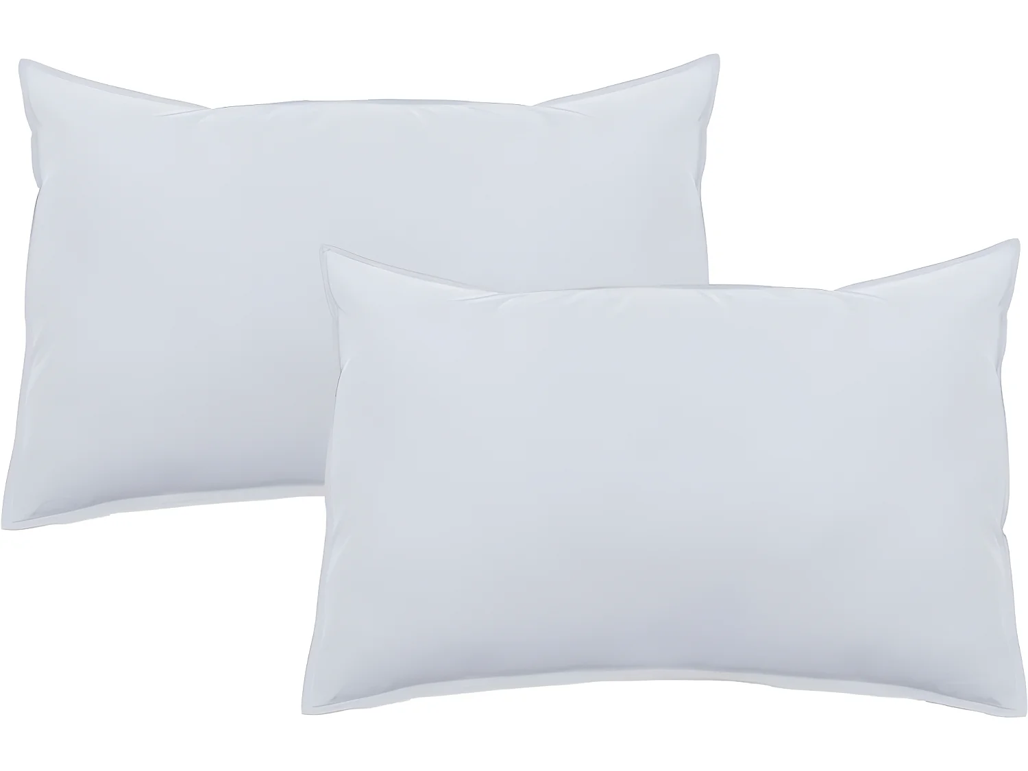 Lot de 2 taies d'oreiller Palace pur coton teint lavé 63 fils/cm² Vent du sud