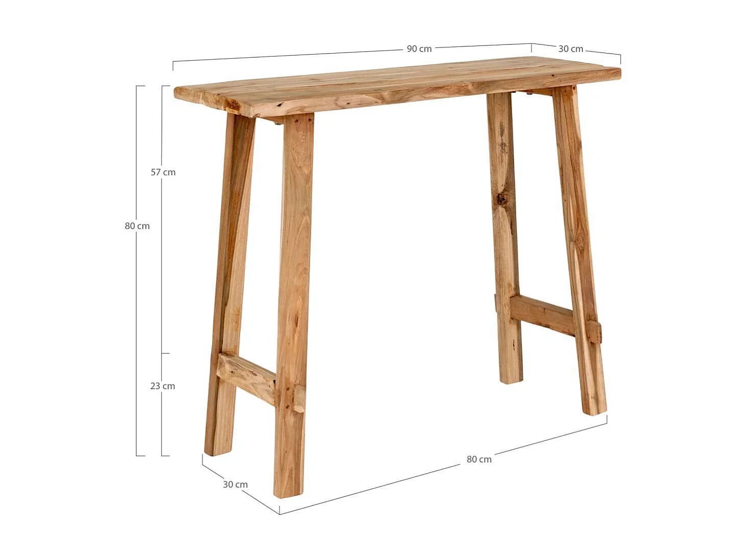 Table console Chantal Naturel