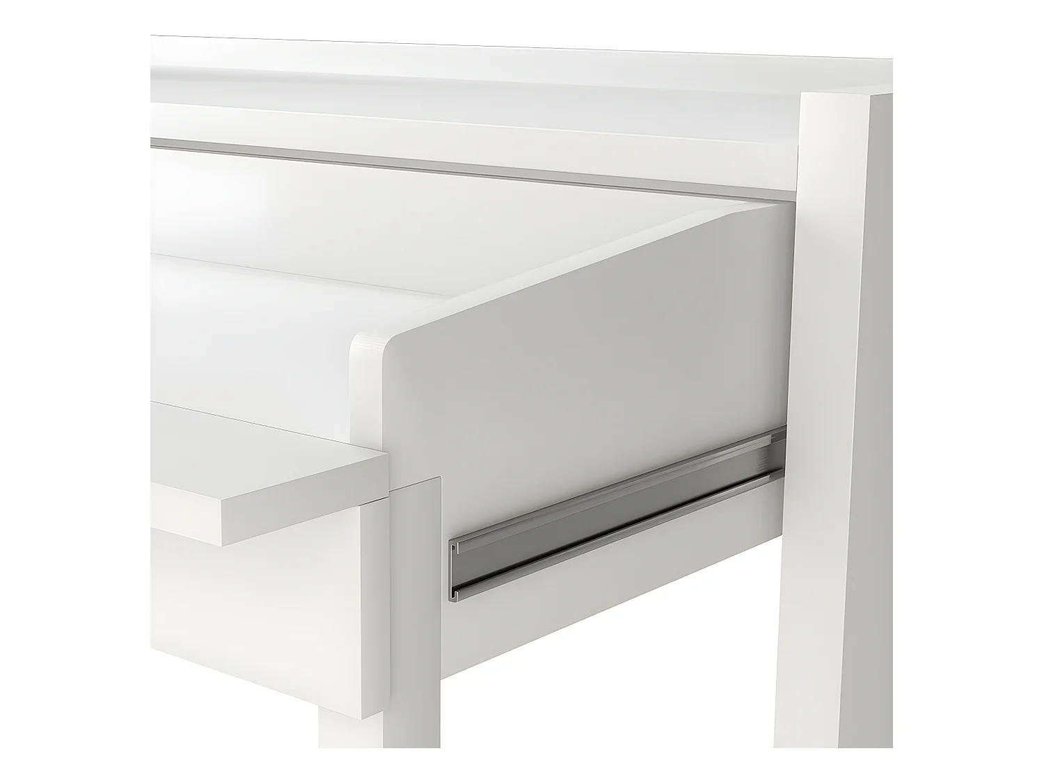 Mel - Console bureau extensible - Blanc