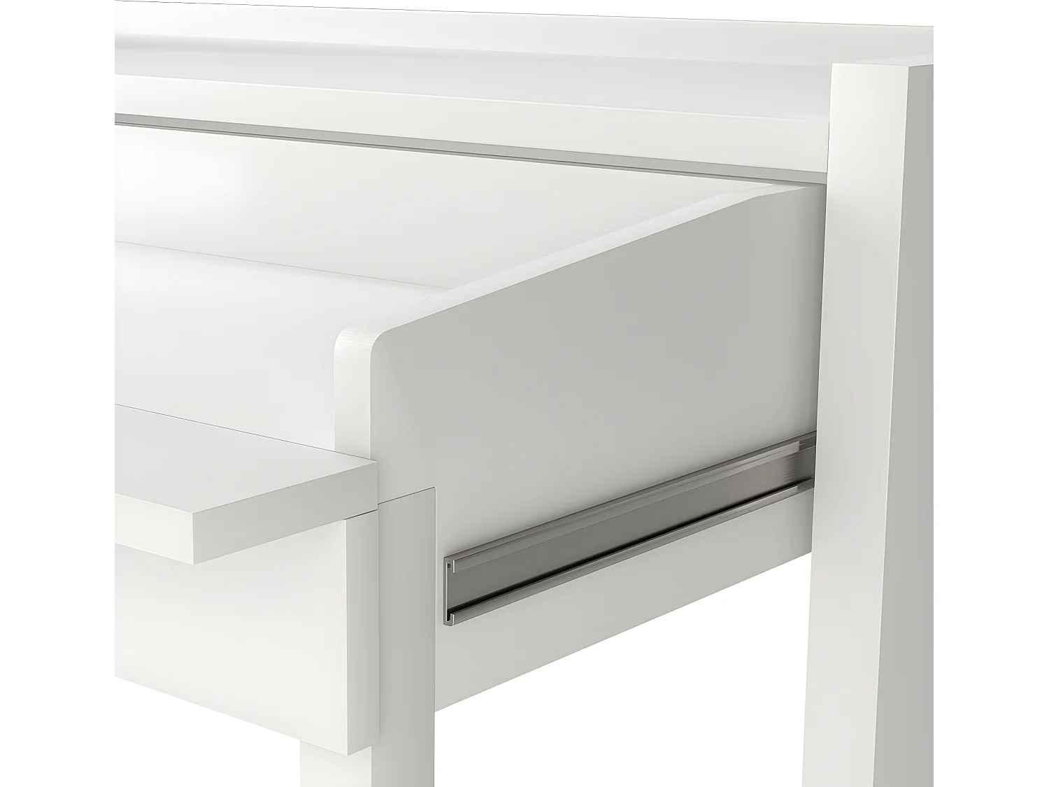 Mel - Console bureau extensible - Blanc