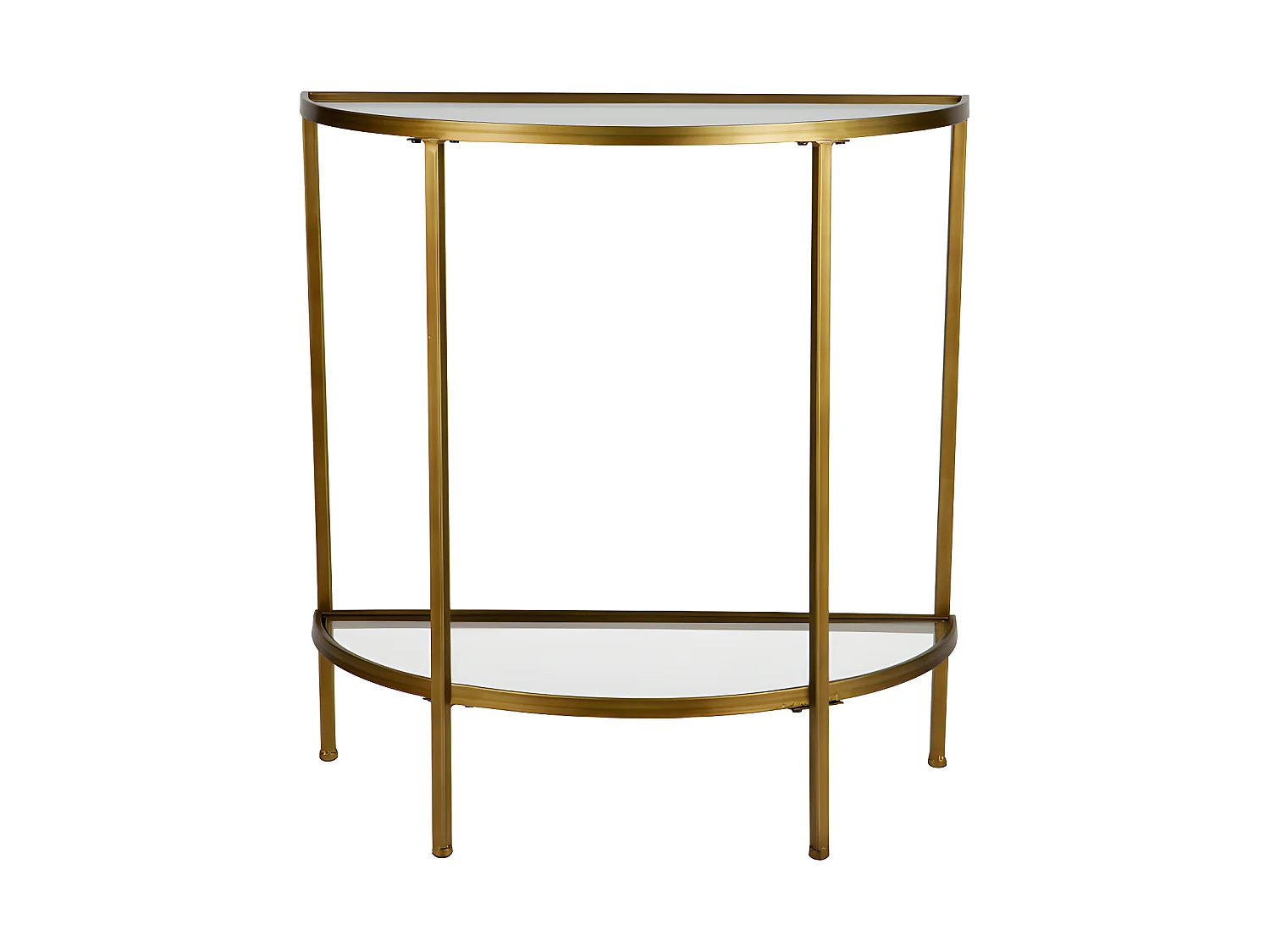 Goddess - Console en métal et verre - Laiton