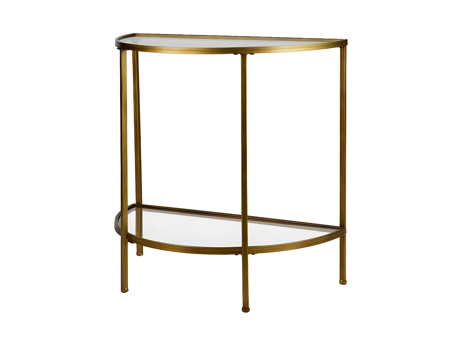 Goddess - Console en métal et verre - Laiton