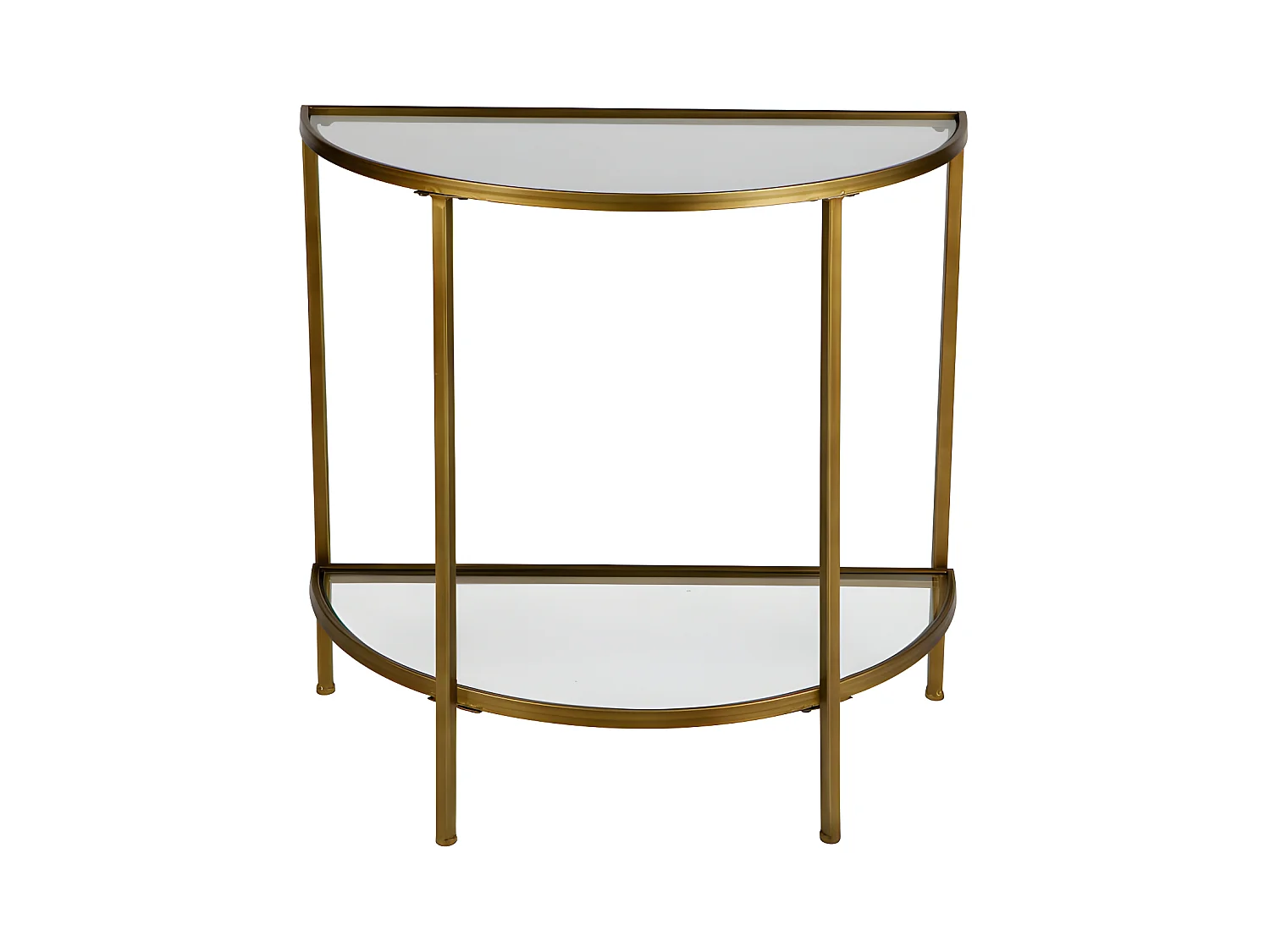 Goddess - Console en métal et verre - Laiton