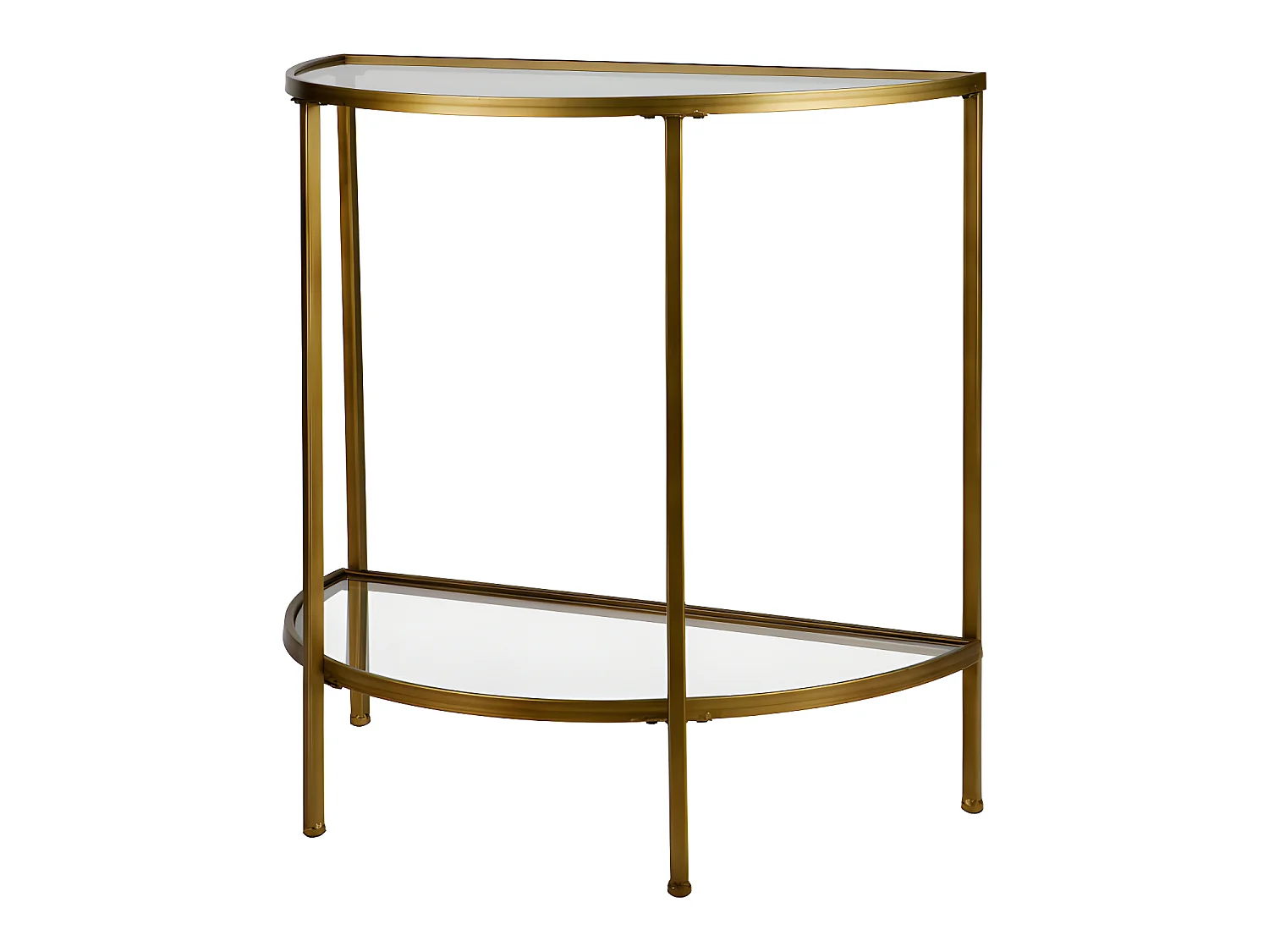 Goddess - Console en métal et verre - Laiton