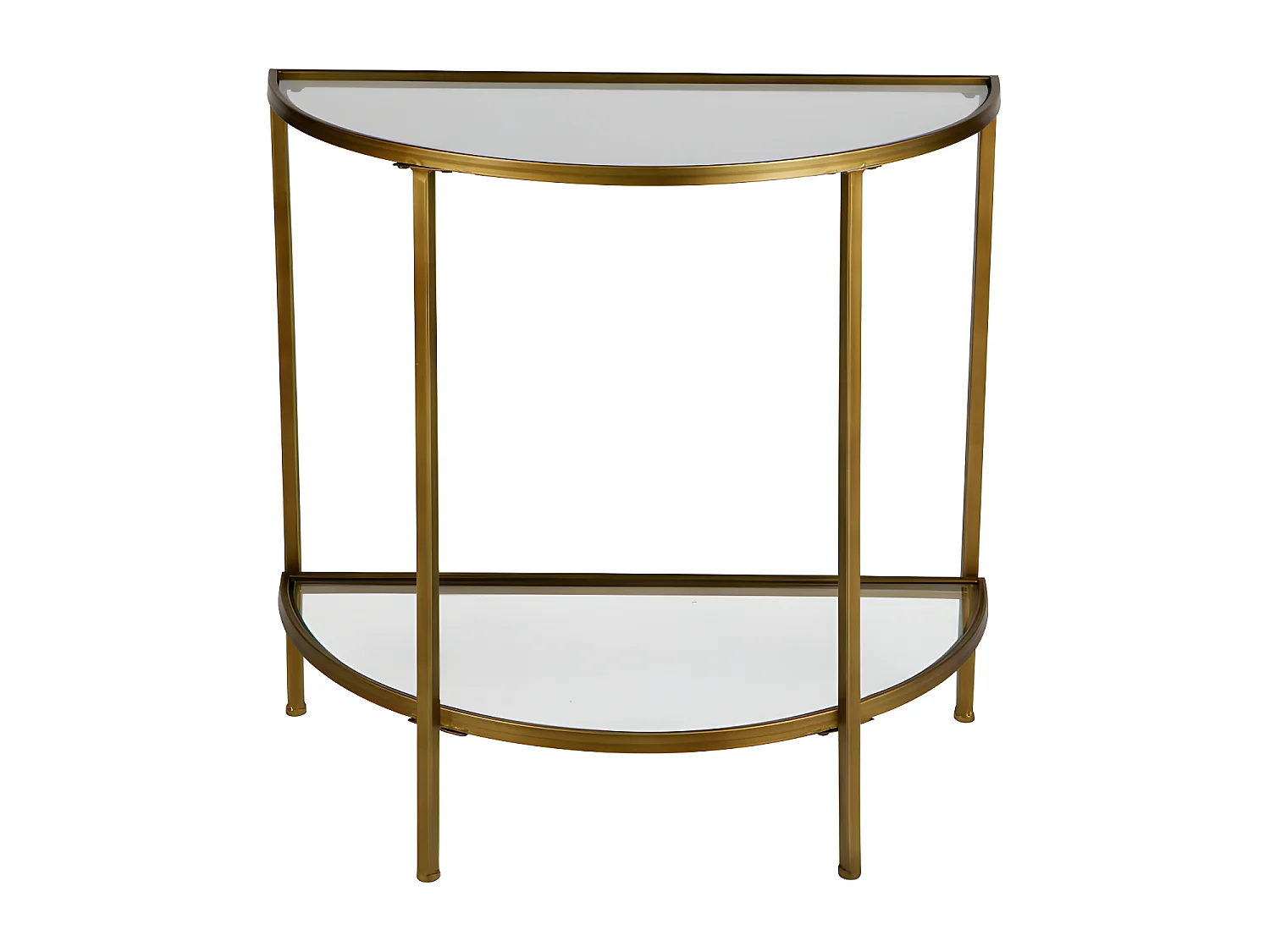 Goddess - Console en métal et verre - Laiton