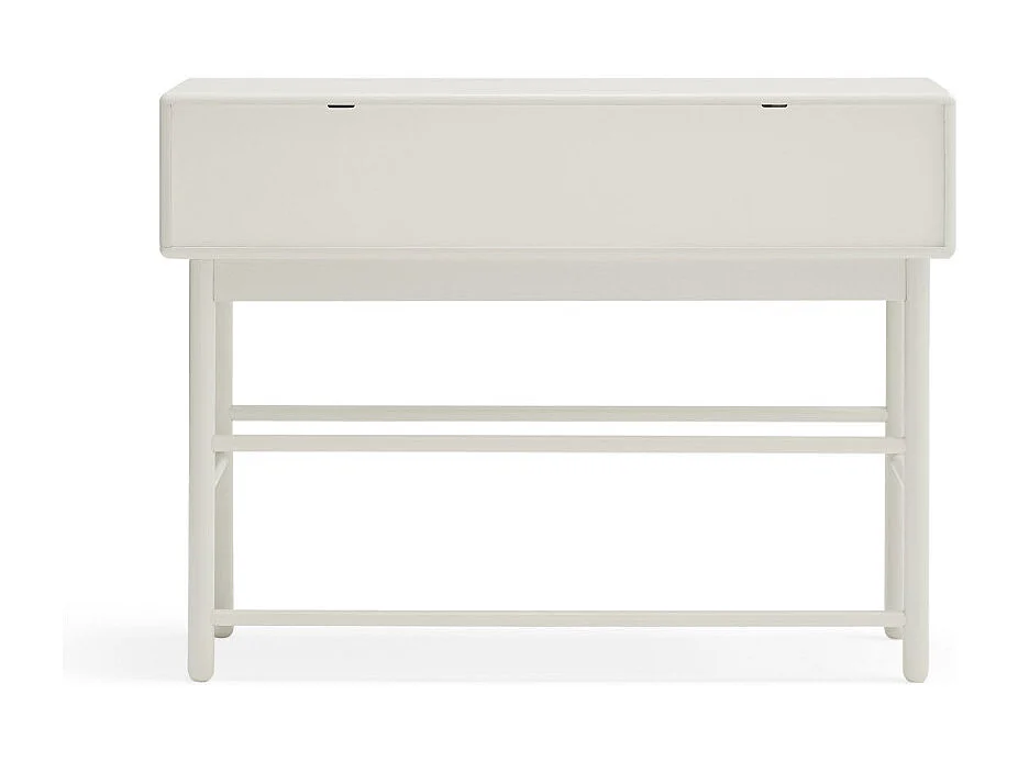 Corvo - Console 1 porte 2 tiroirs en bois L180cm - Blanc