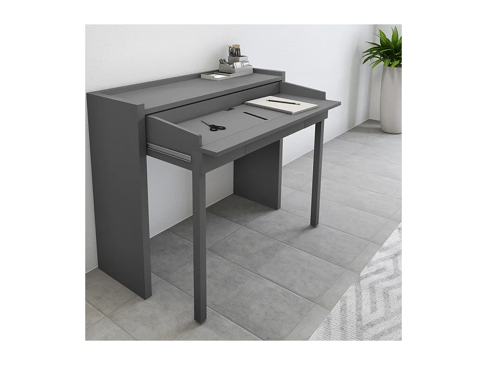 Mel - Console bureau extensible - Gris