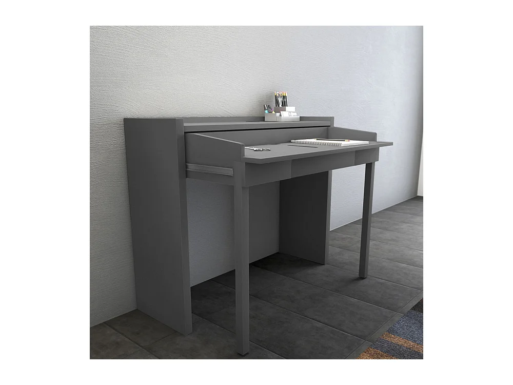 Mel - Console bureau extensible - Gris