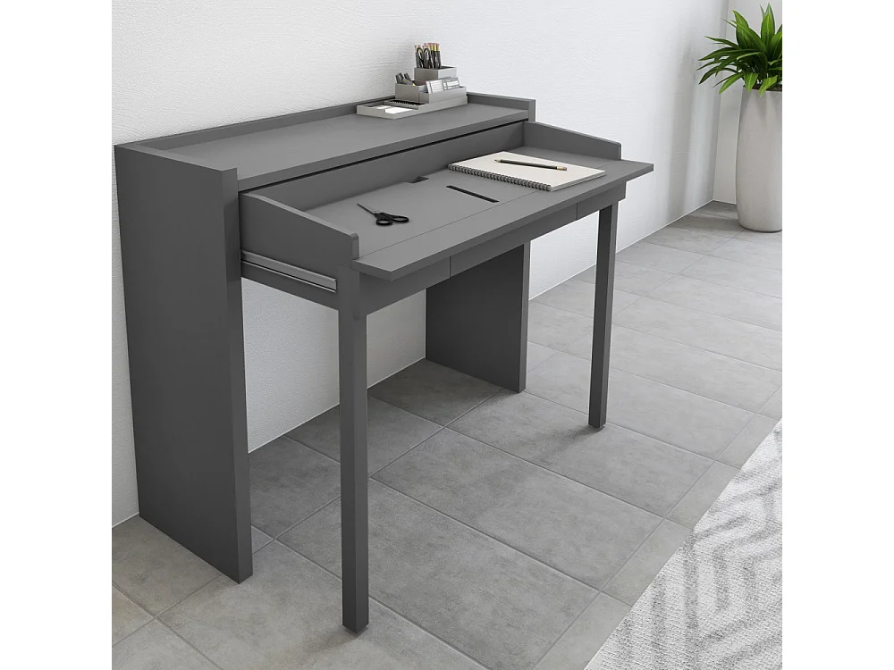Mel - Console bureau extensible - Gris