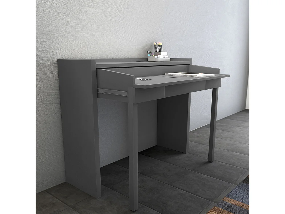 Mel - Console bureau extensible - Gris