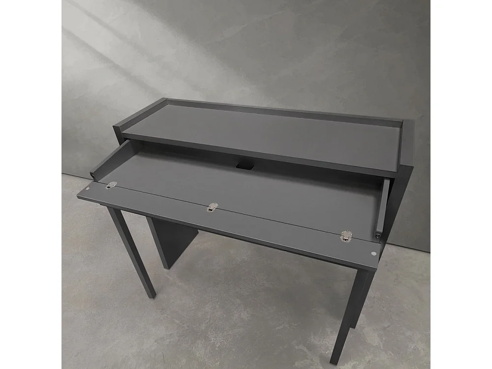 Mel - Console bureau extensible - Gris