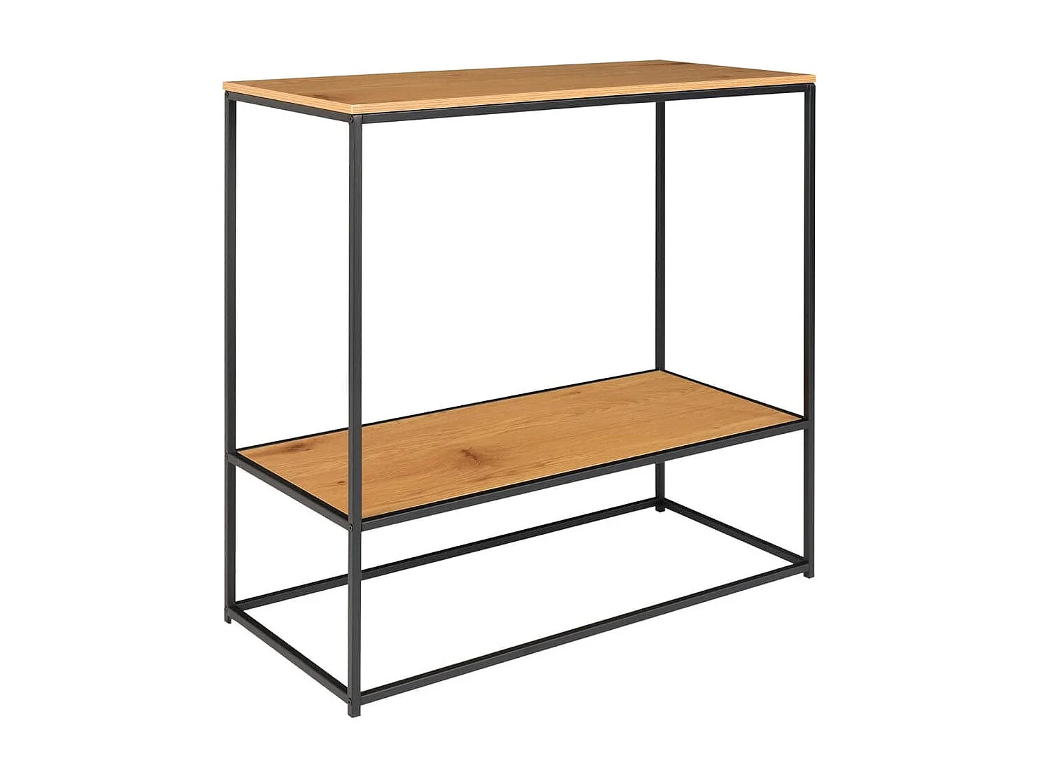 VITA vaste console - Natuurlijk hout of zwart metaal-Kleur Beige