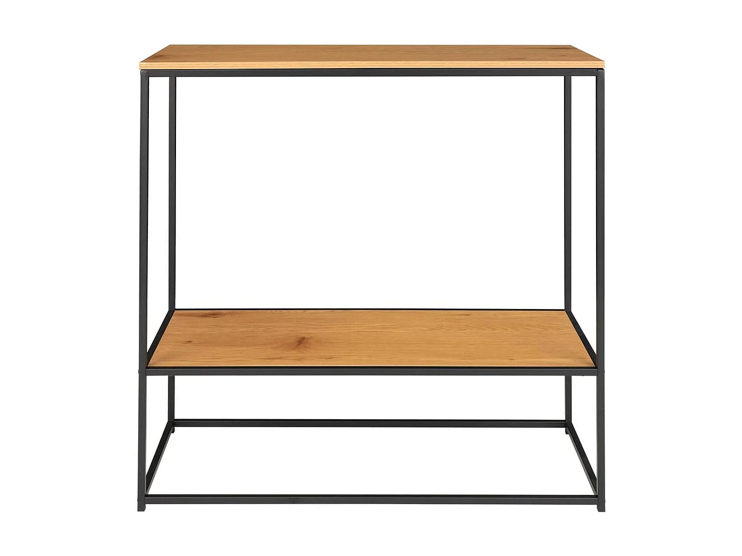 VITA vaste console - Natuurlijk hout of zwart metaal-Kleur Beige