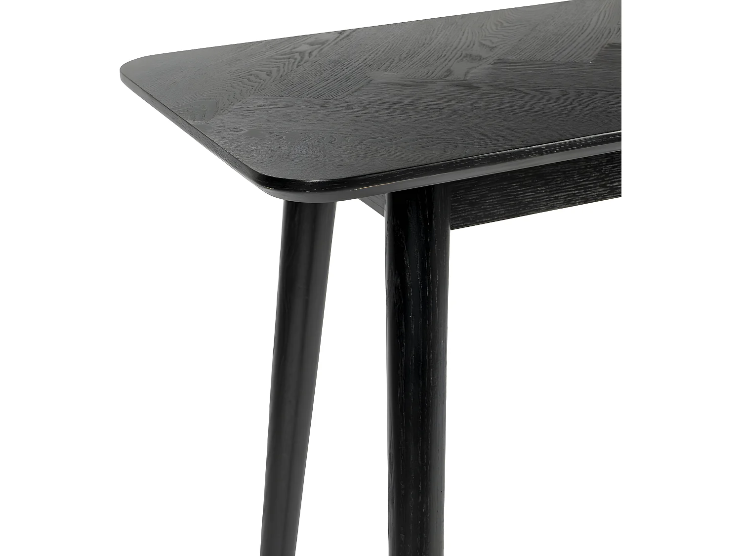 Fabio - Console en bois 120x40cm - Noir
