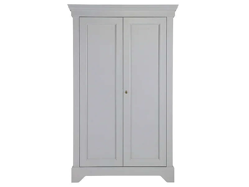 Isabel - Armoire classique pin massif - Gris béton