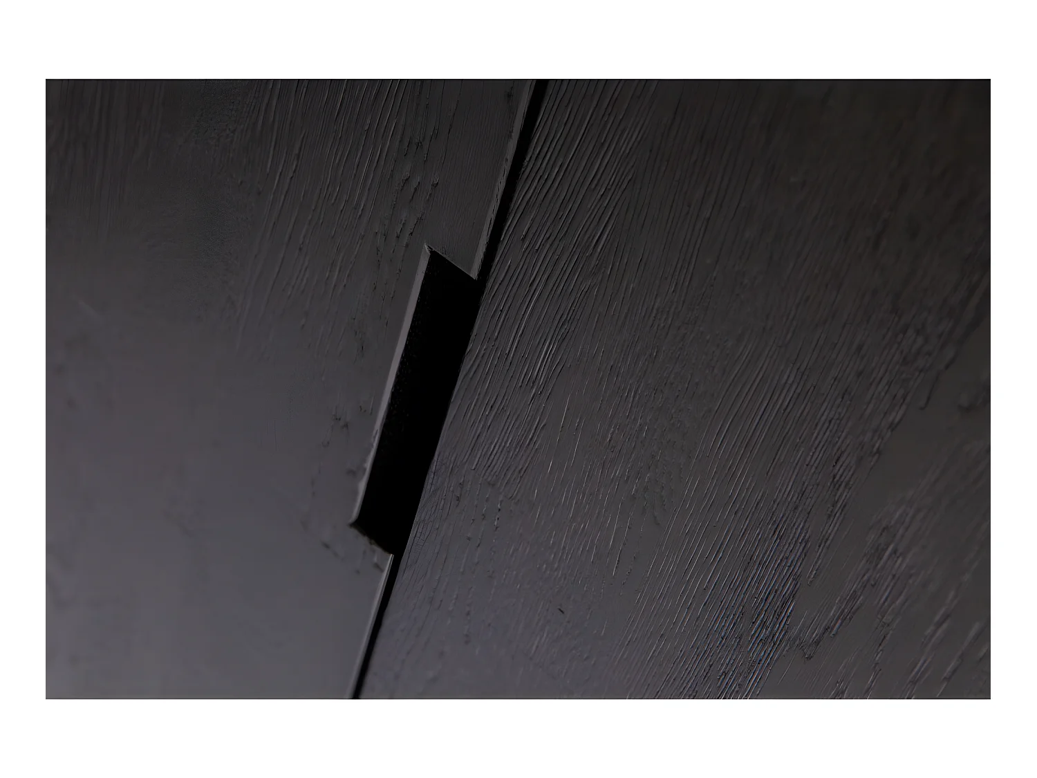 Silas - Armoire en frêne brossé - Noir