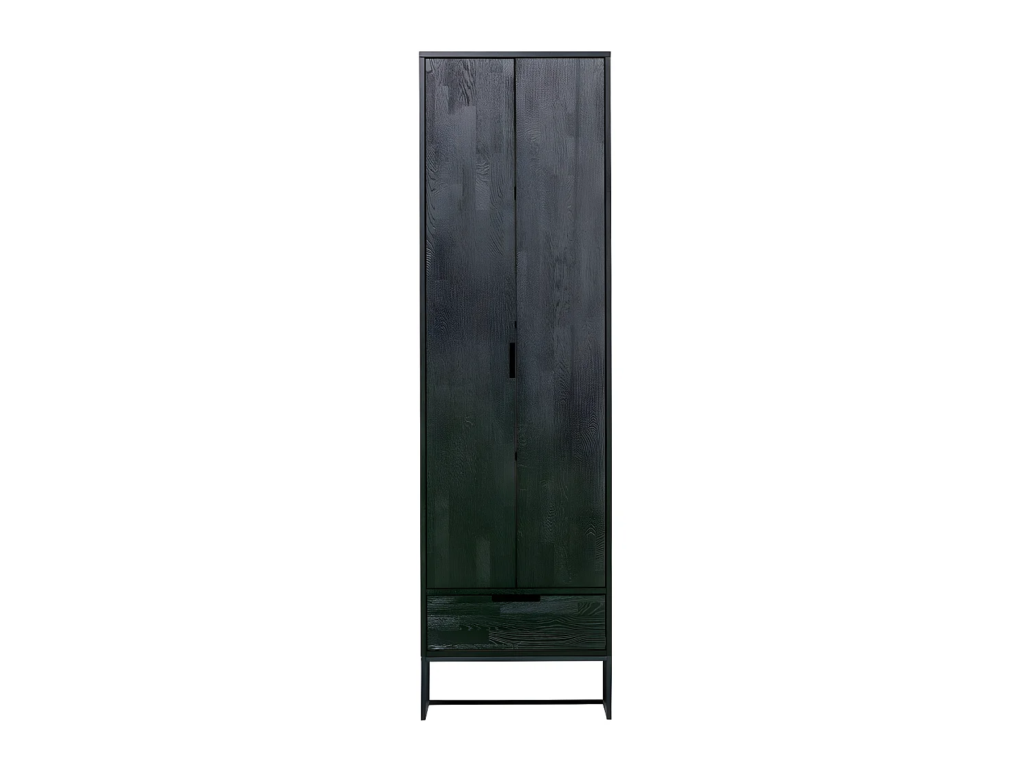 Silas - Armoire en frêne brossé - Noir
