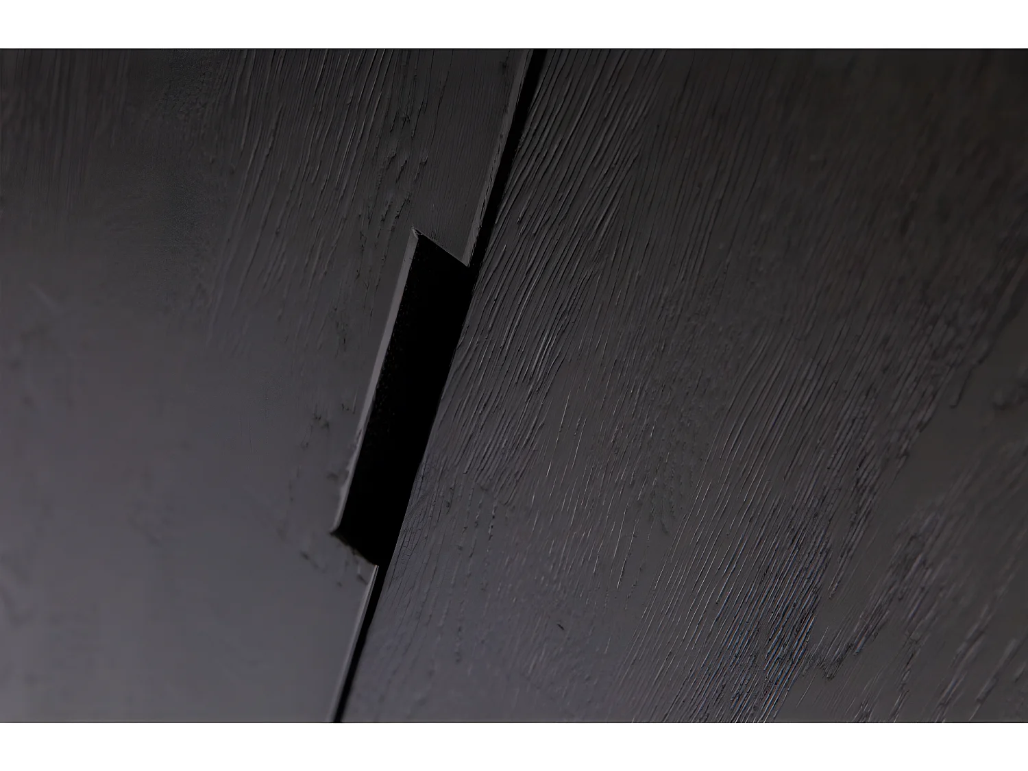 Silas - Armoire en frêne brossé - Noir