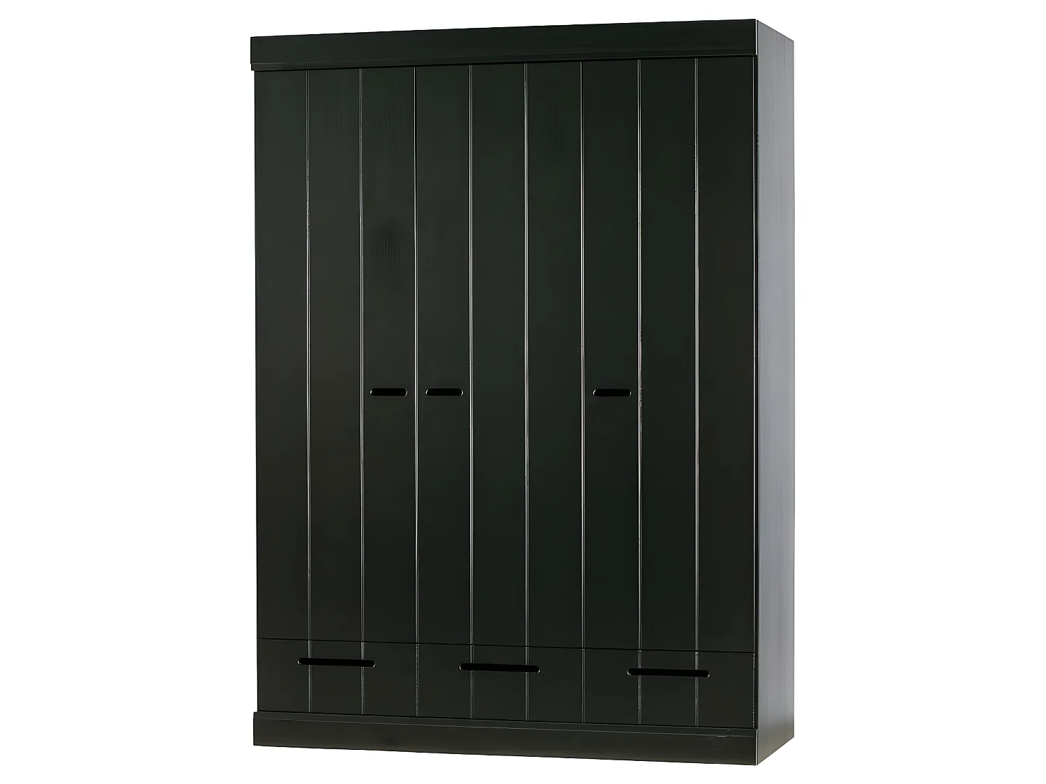 Connect - Armoire vestiaire 3 portes / 3 tiroirs - Noir