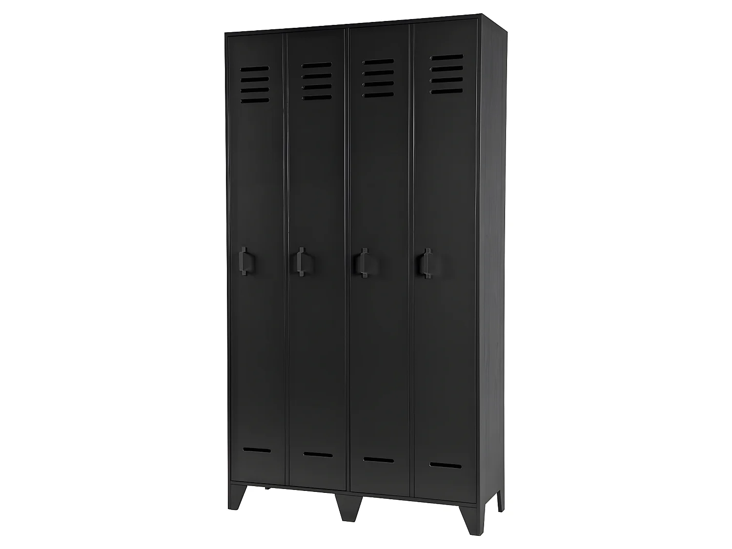 Stijn - Armoire vestiaire 2 portes - Noir