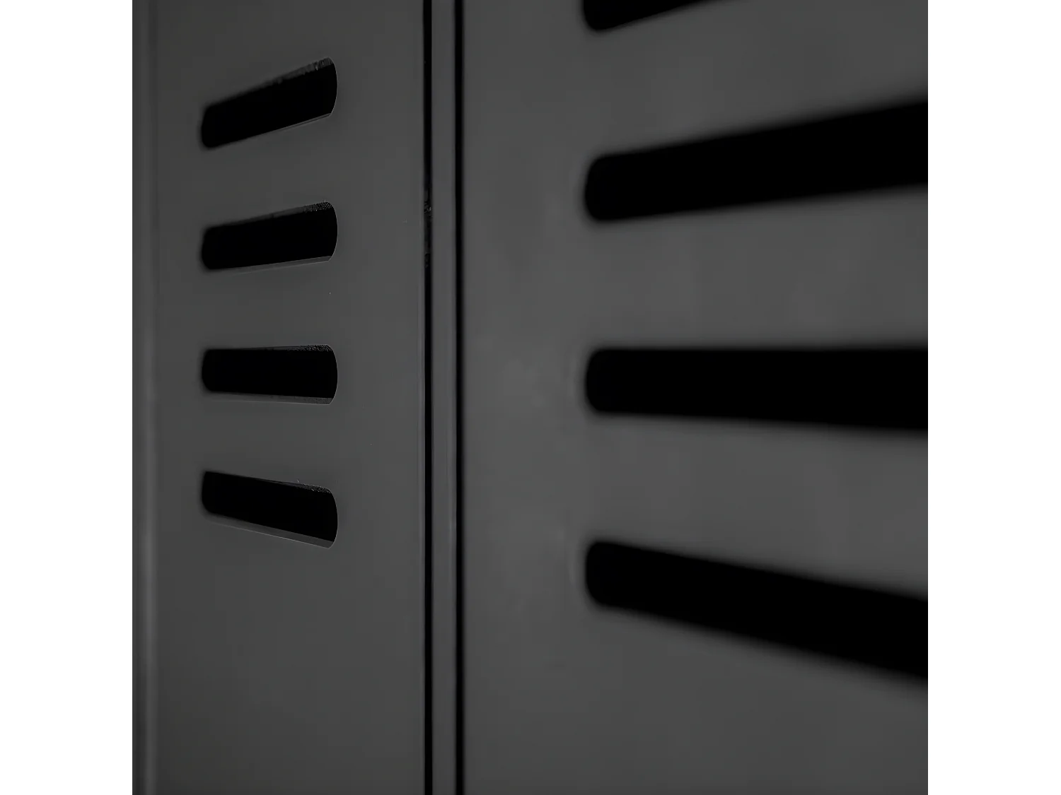 Stijn - Armoire vestiaire 2 portes - Noir