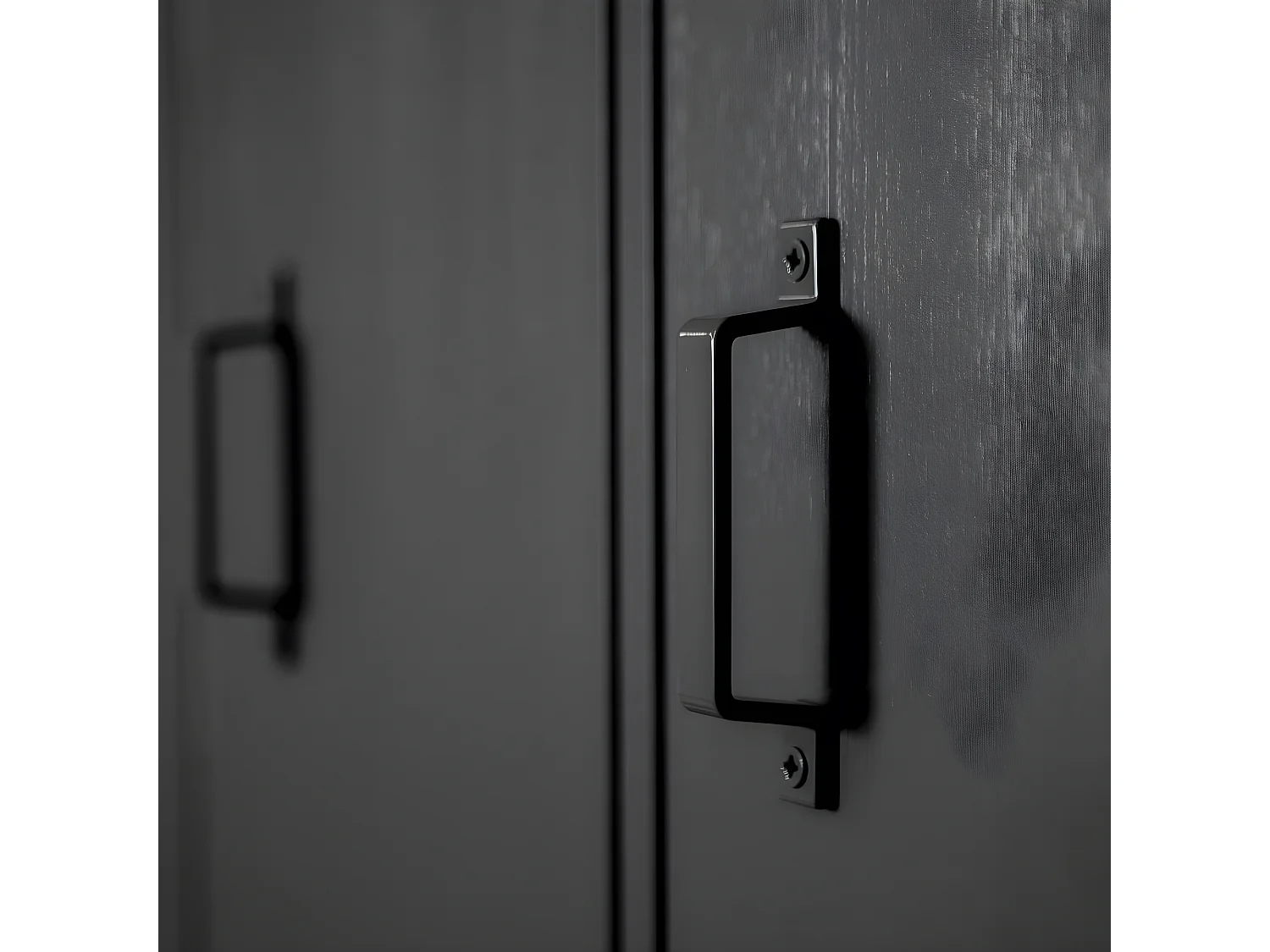 Stijn - Armoire vestiaire 2 portes - Noir