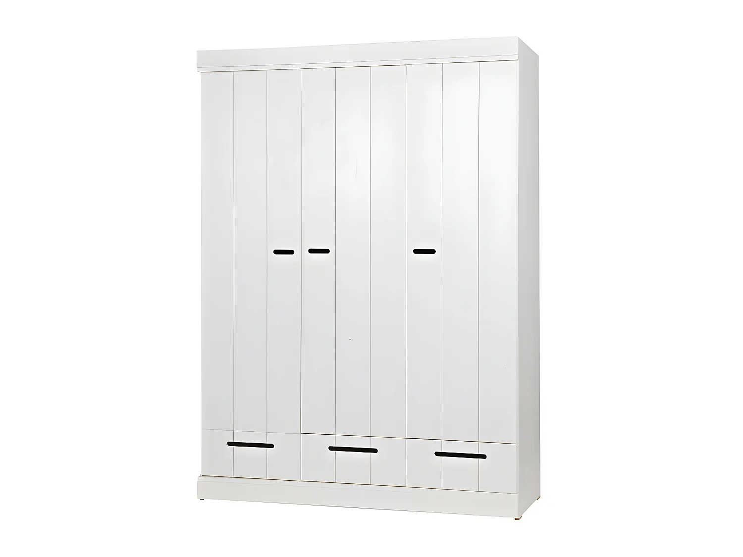Connect - Armoire vestiaire 3 portes / 3 tiroirs - Blanc