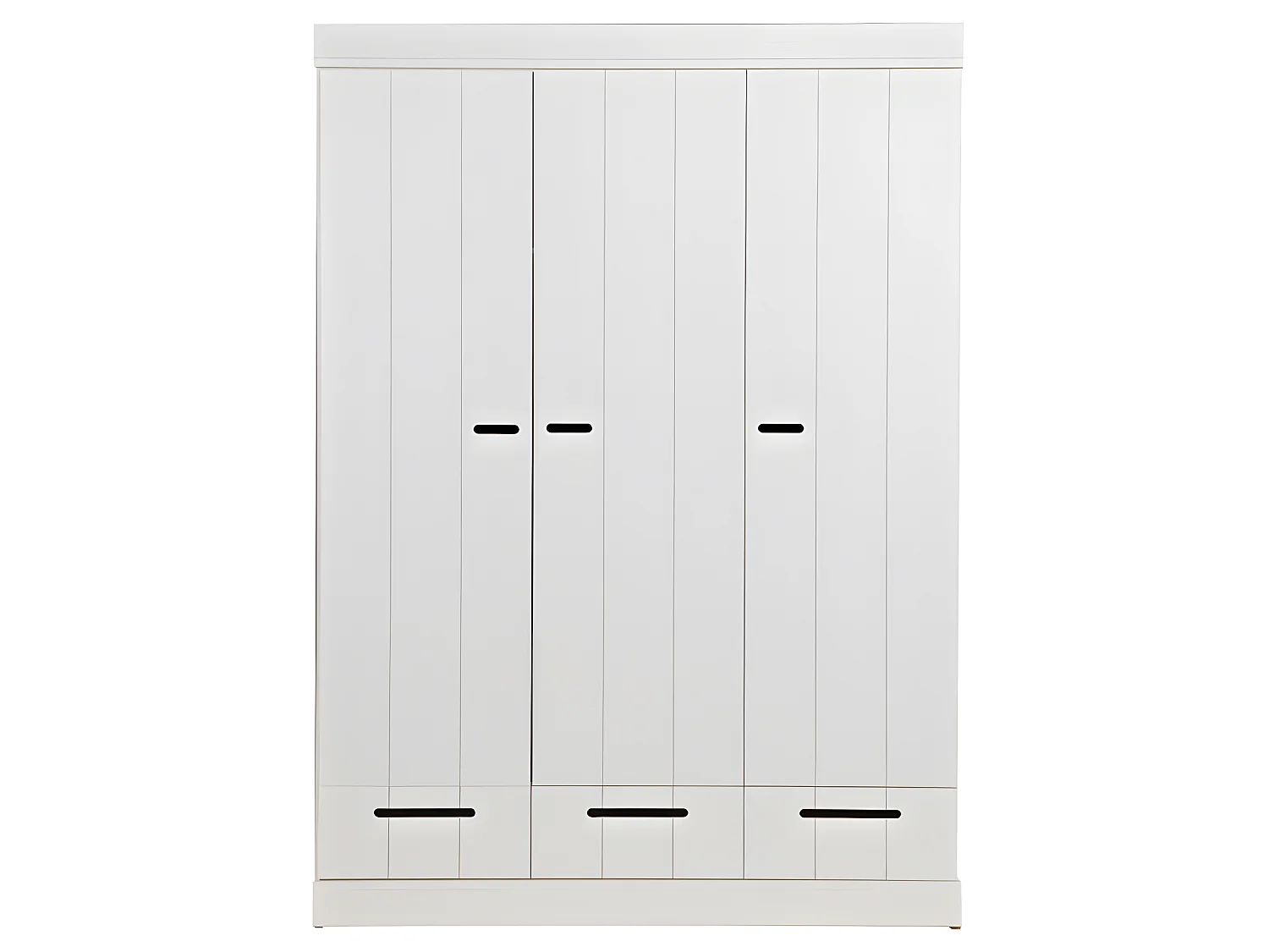 Connect - Armoire vestiaire 3 portes / 3 tiroirs - Blanc