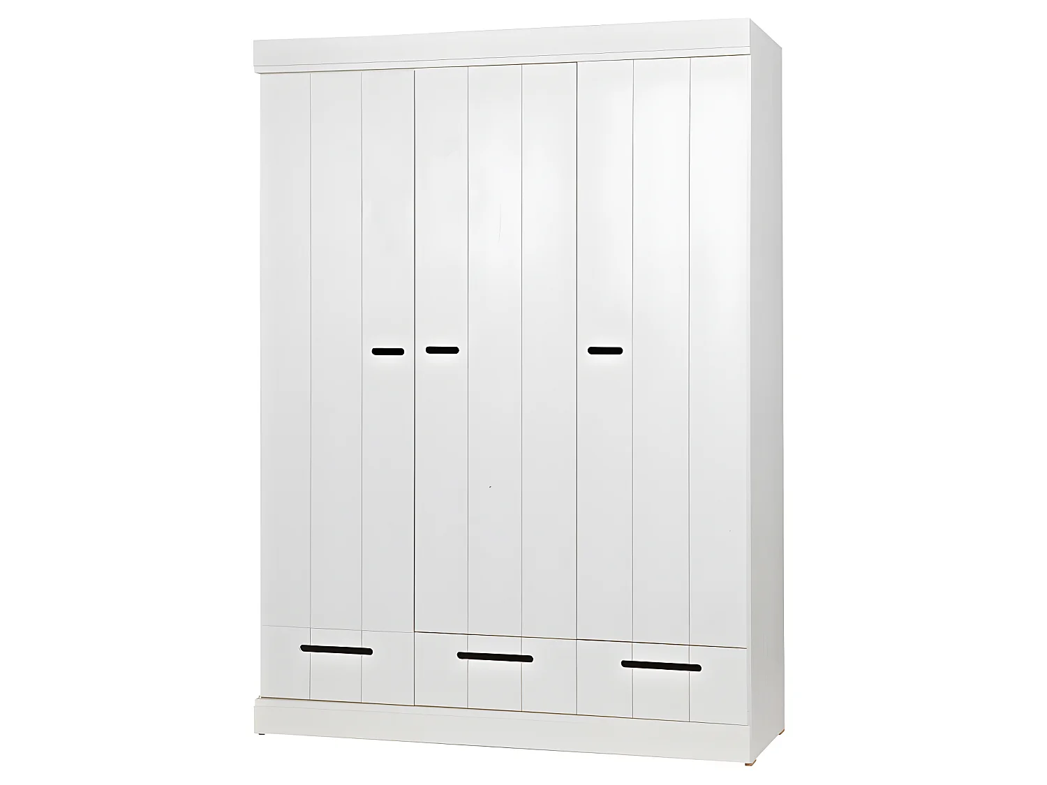 Connect - Armoire vestiaire 3 portes / 3 tiroirs - Blanc