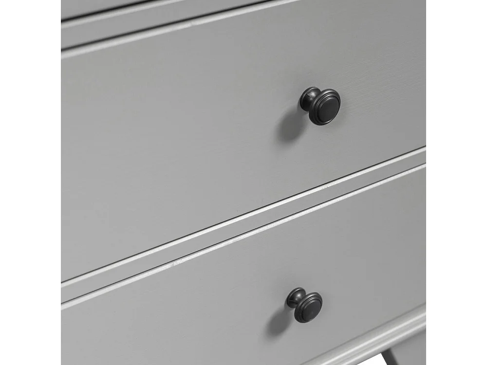 Lily - Armoire pour enfant en pin massif - Gris
