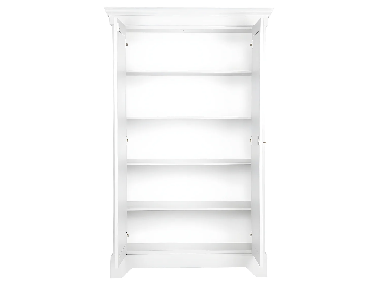 Isabel - Armoire classique pin massif - Blanc