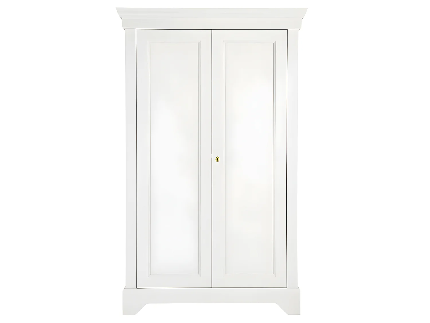 Isabel - Armoire classique pin massif - Blanc