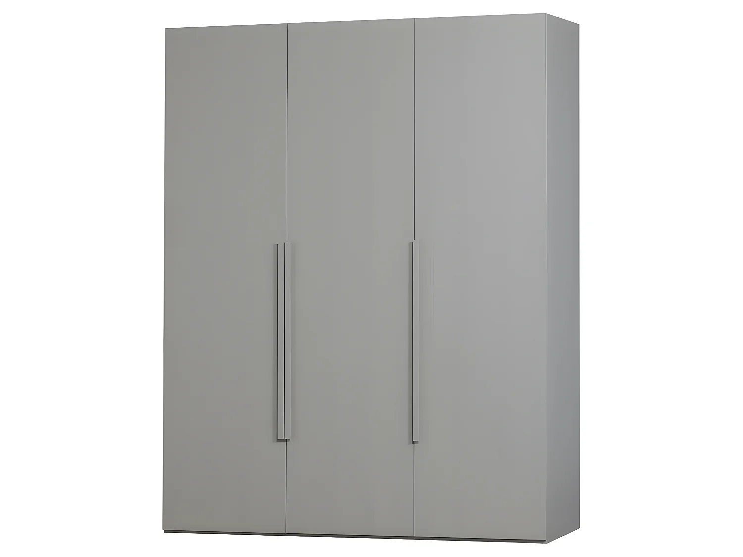 Rens - Armoire 3 portes en bois H210cm - Gris clair