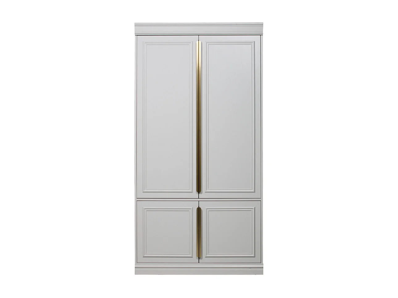 Organize - Armoire 2 portes en bois H215cm - Gris nuage