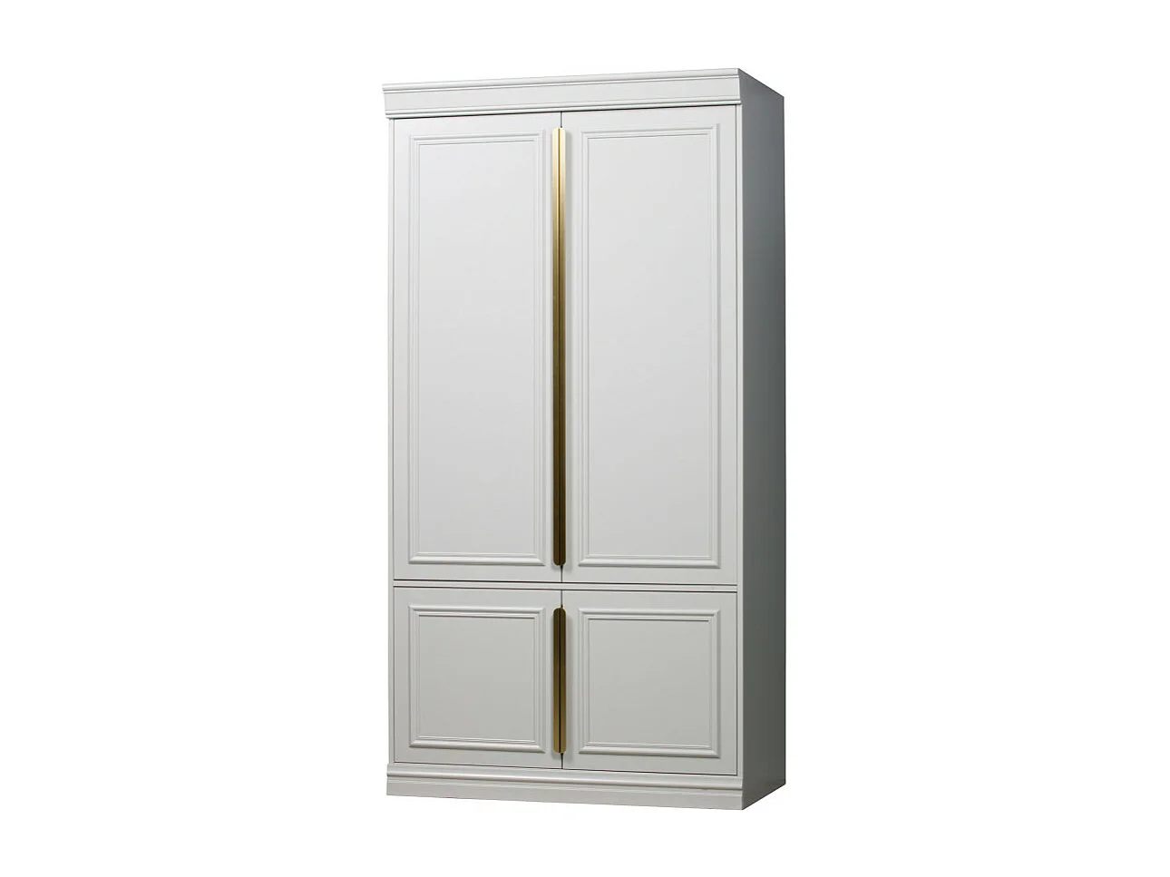 Organize - Armoire 2 portes en bois H215cm - Gris nuage