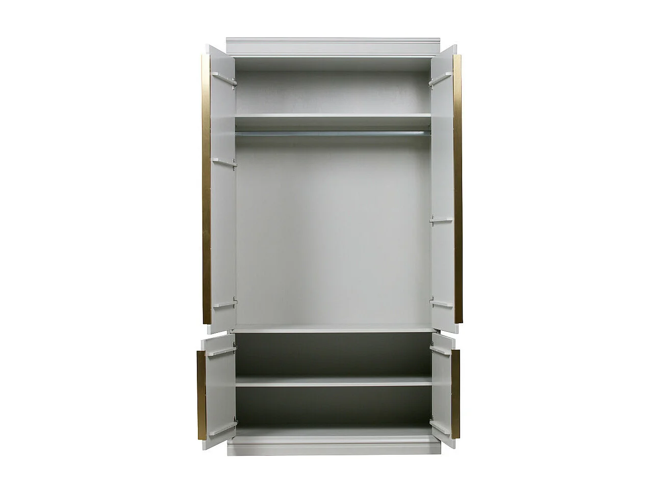 Organize - Armoire 2 portes en bois H215cm - Gris nuage