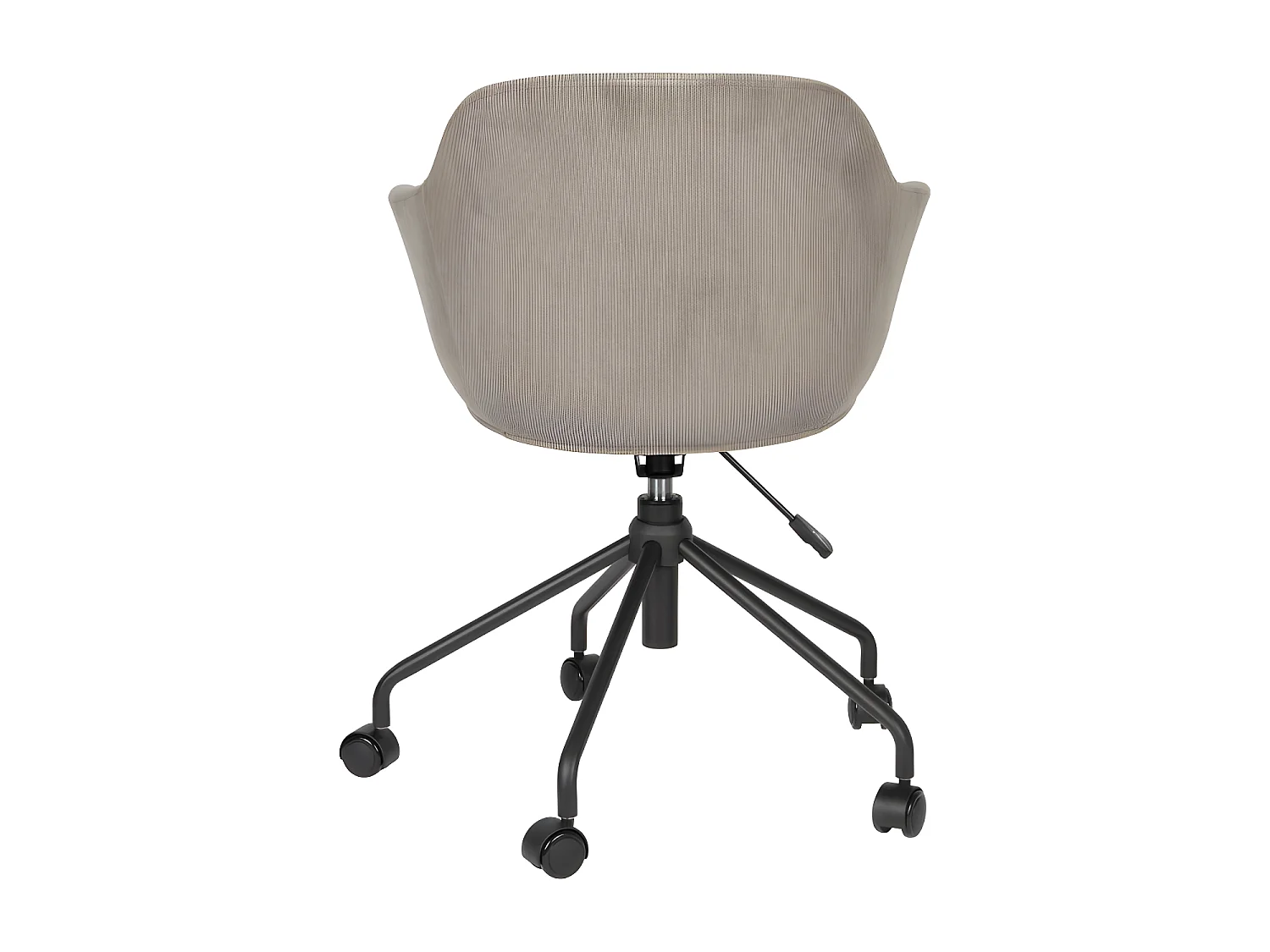 Junzo - Chaise de bureau pivotante à roulettes - Taupe