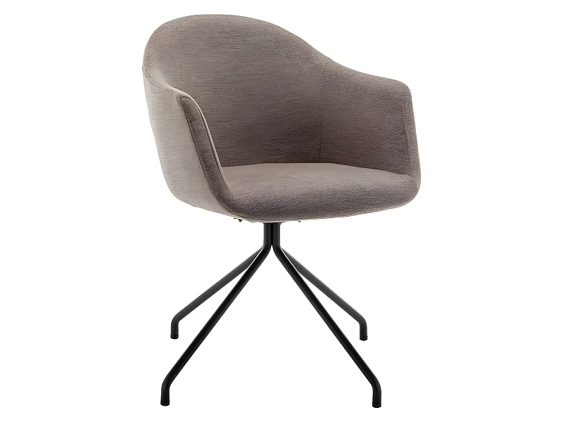 Kooij - Chaise de bureau en tissu et métal - Taupe