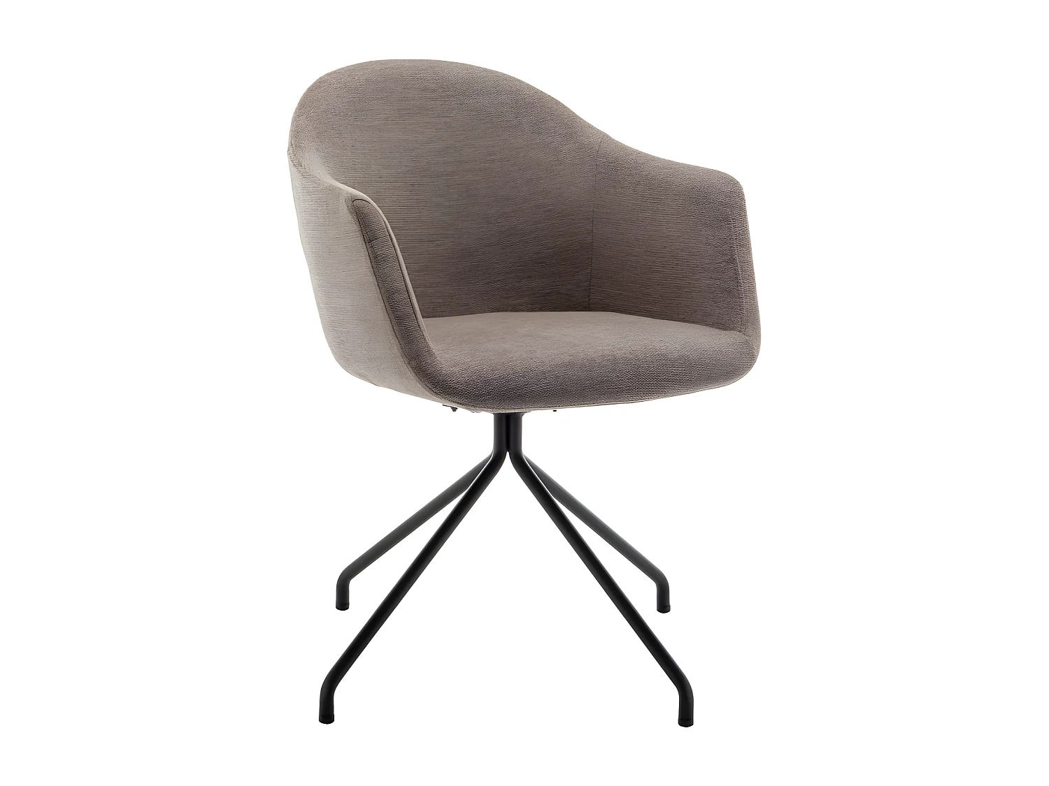 Kooij - Chaise de bureau en tissu et métal - Taupe