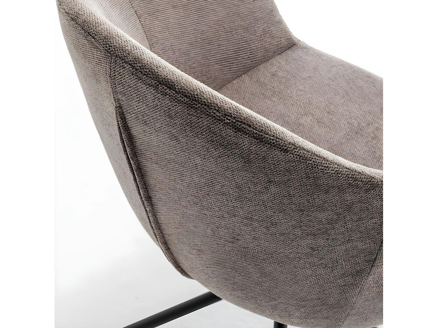 Kooij - Chaise de bureau en tissu et métal - Taupe