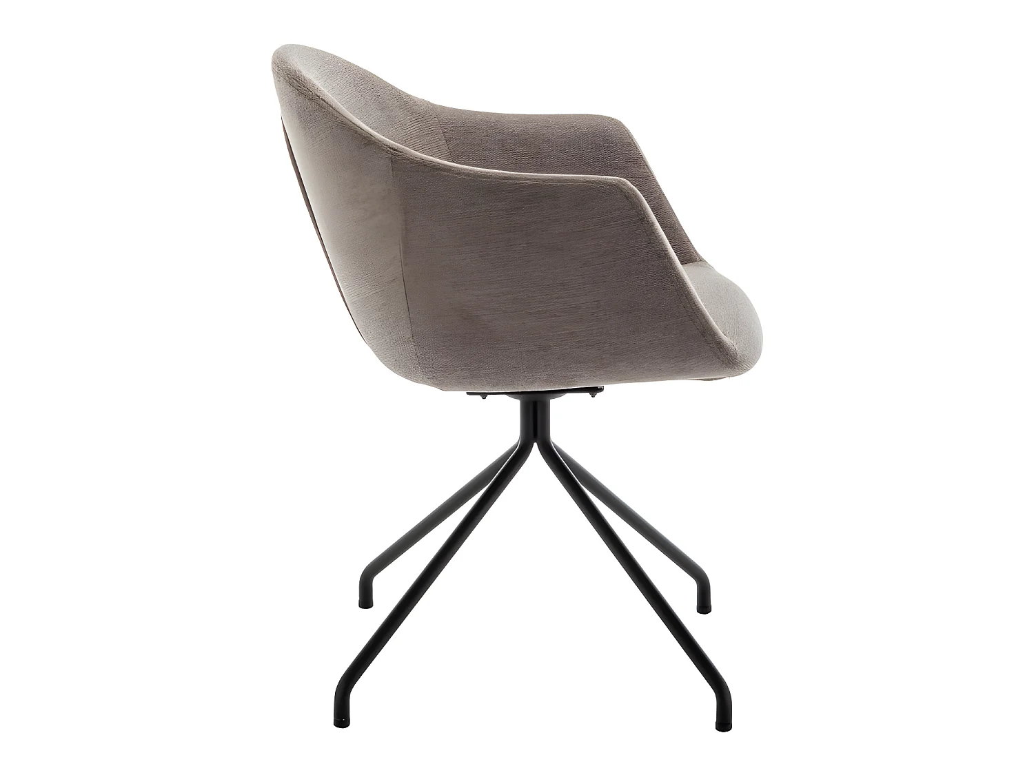 Kooij - Chaise de bureau en tissu et métal - Taupe