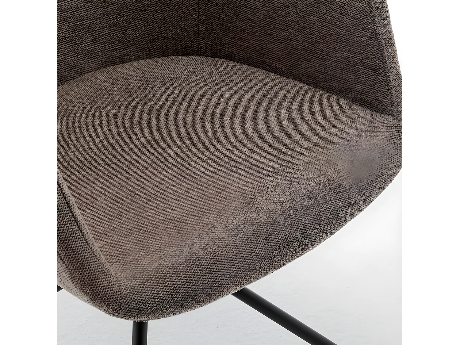 Kooij - Chaise de bureau en tissu et métal - Taupe