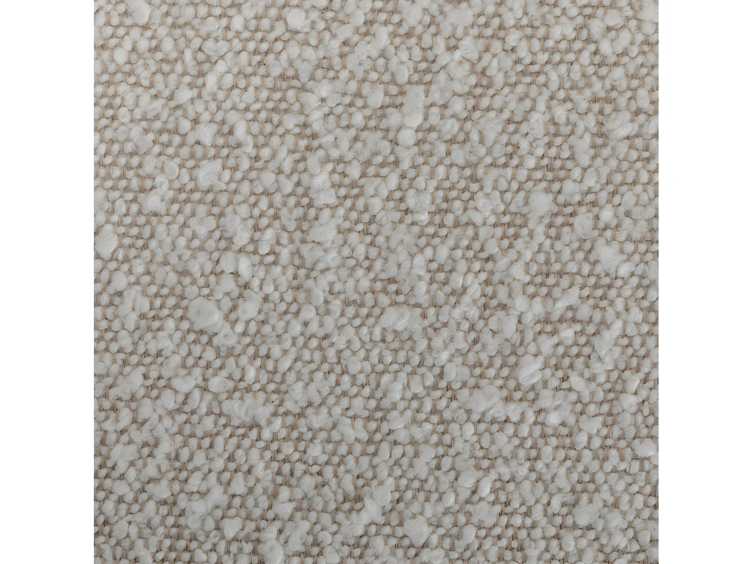 Kooij - Chaise de bureau en tissu bouclette et métal - Écru