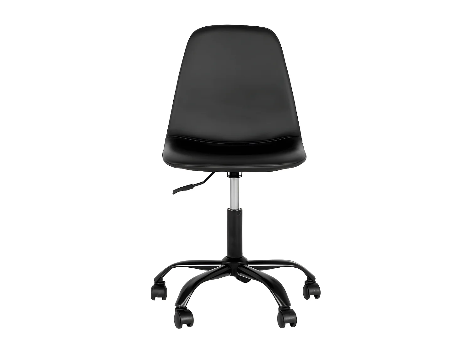 Stockholm - Chaise de bureau à roulettes en simili - Couleur - Noir