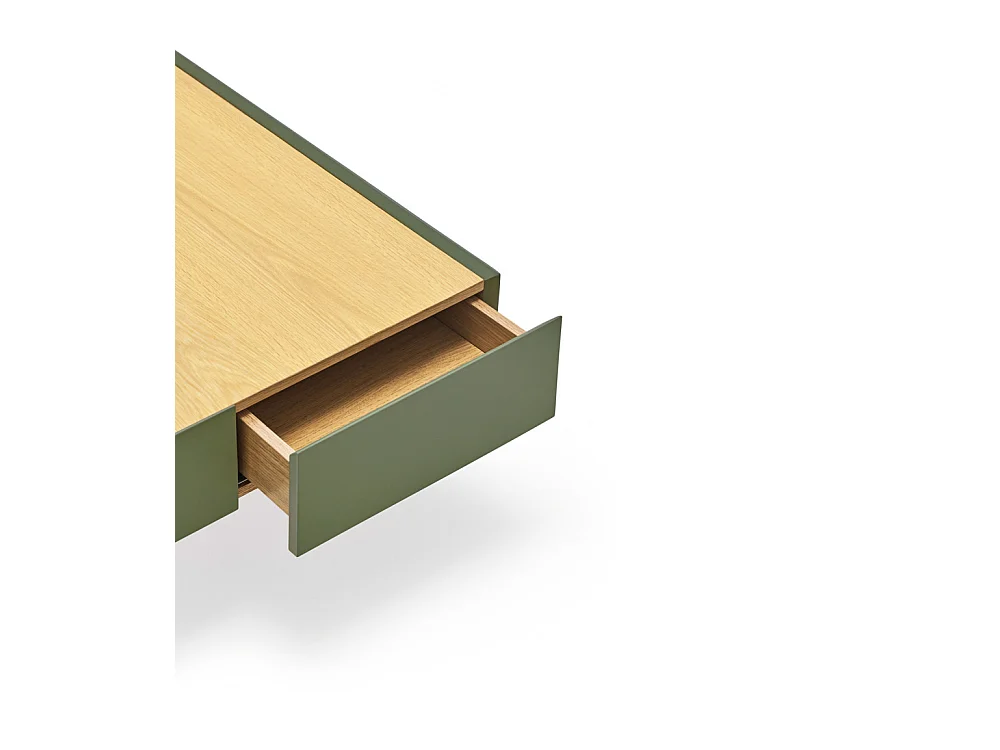 Arista - Table basse en bois 110x60cm - Couleur - Vert amande