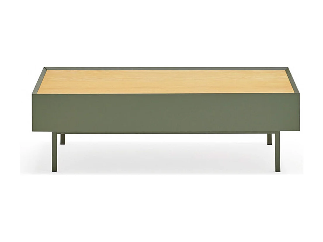 Tavolino basso verde 110x60 cm