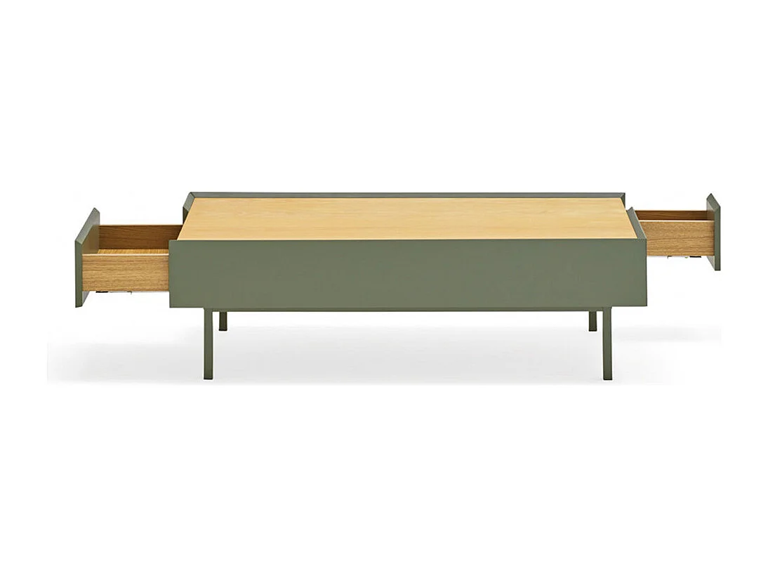 Tavolino basso verde 110x60 cm