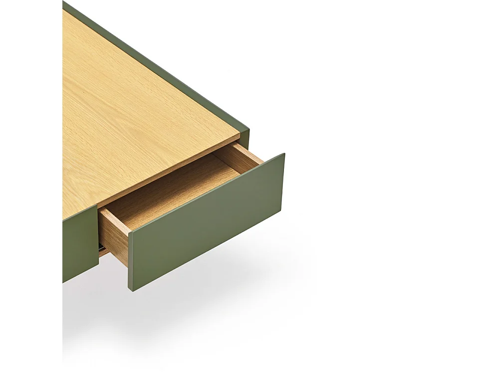 Tavolino basso verde 110x60 cm